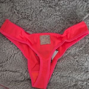 Pink Rhinestone Embellished Panties